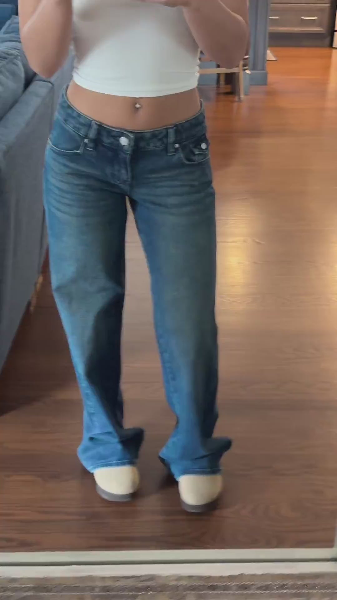 "ocean deep" low rise jeans