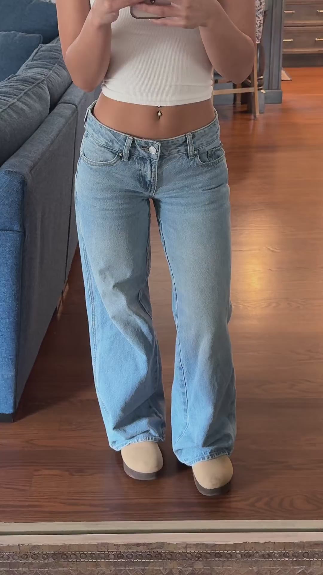 "sky blu" low rise jeans